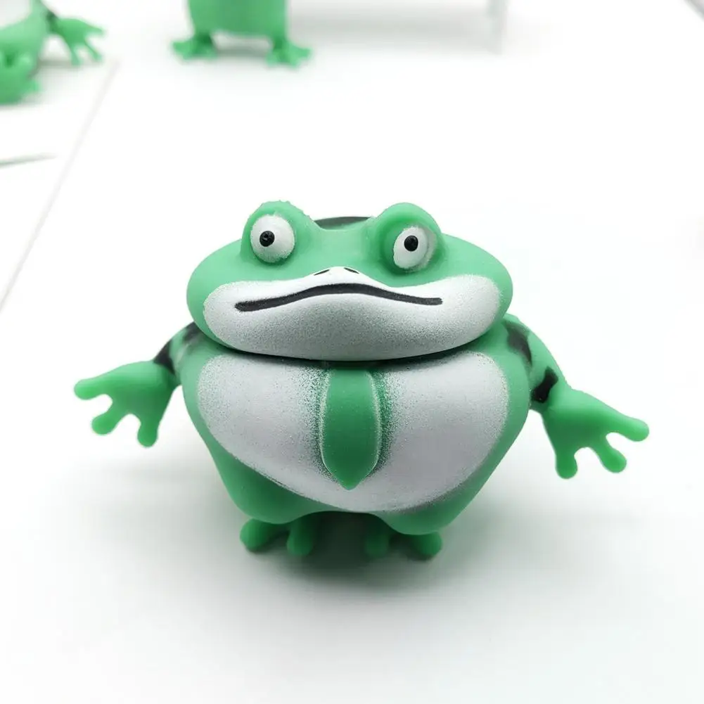 Squeeze Frog Toy Animal Figure Toys Squeeze Toys Toad Toy For Kids Soft Sand Frog Toys Lovely Animal Fidget Toys Squeeze To E3H0