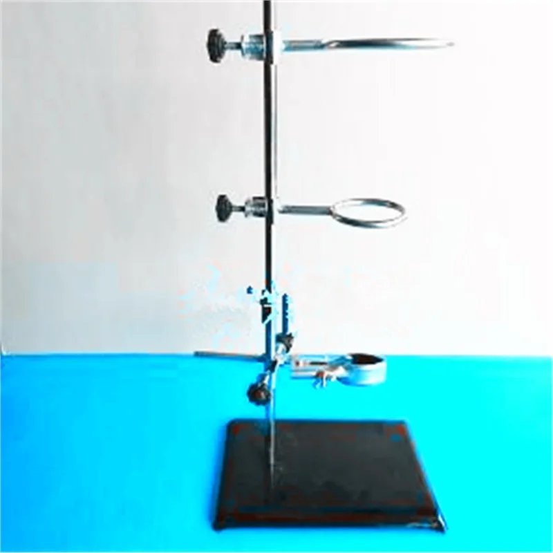 1 Set Iron Support With Clamp Clip in Laboratory Distilling Stand 50cm height School supplies