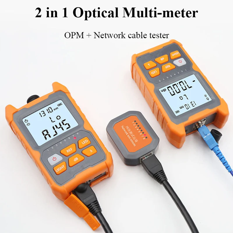 

Миниатюрный оптический измеритель оптической мощности 2 в 1, прибор для проверки сетевого кабеля OPM, инструменты для проверки оптического волокна, параметры освещения-70 + 6 дБм на заказ
