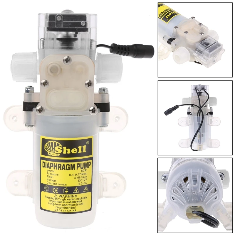 12V 70W Self-priming Food Grade Diaphragm Water Pump Auto-priming Pump Wine