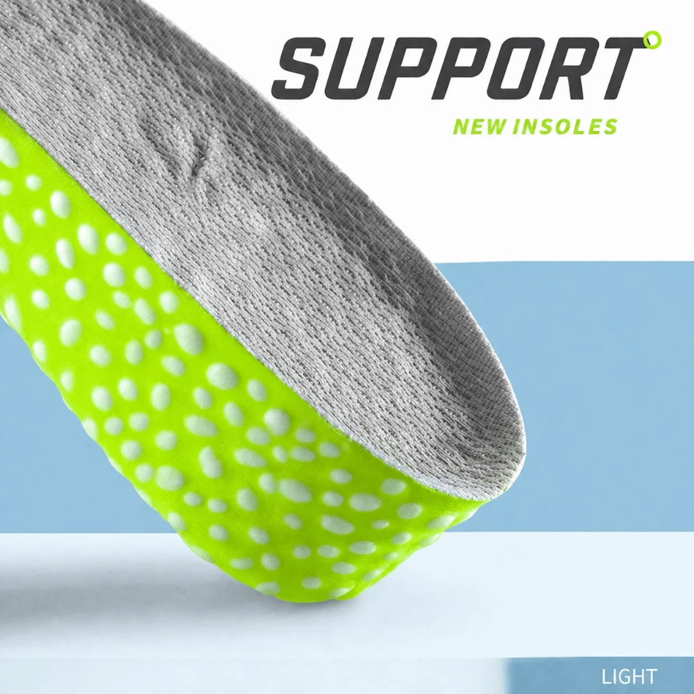 1Pair Invisible Height Increase Insoles Breathable Shock Absorption Lift Shoe Pads Soft Comfort 2.5/3.5cm Height