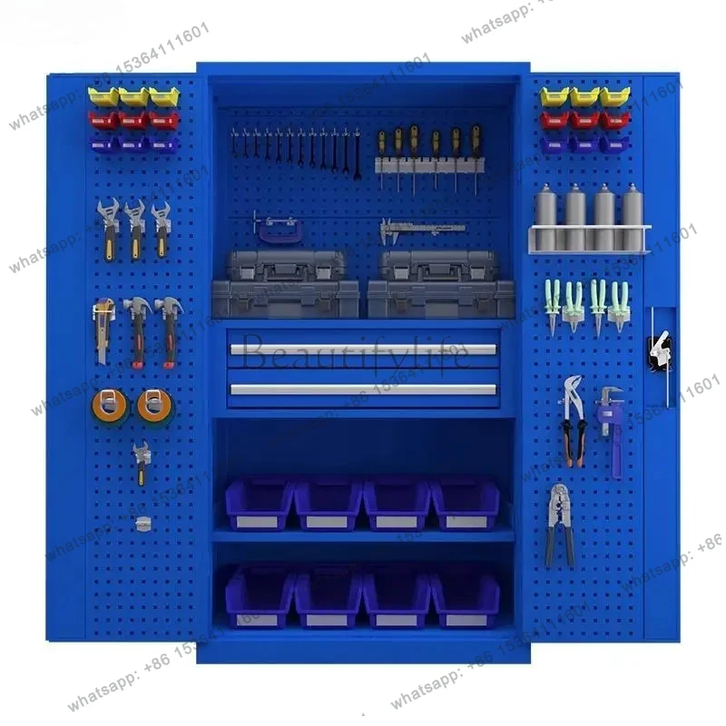 Tool Cabinet Workshop Hardware Toolbox Double Door Factory Locker Safety Tool Cabinet