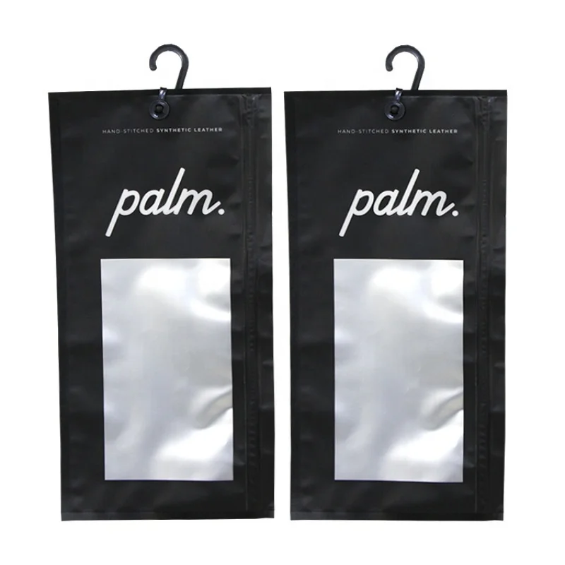 2025customized.Custom Eco Friendly Matte Surface Mylar Foil Glove Packing Pouch With Reclosable Zipper