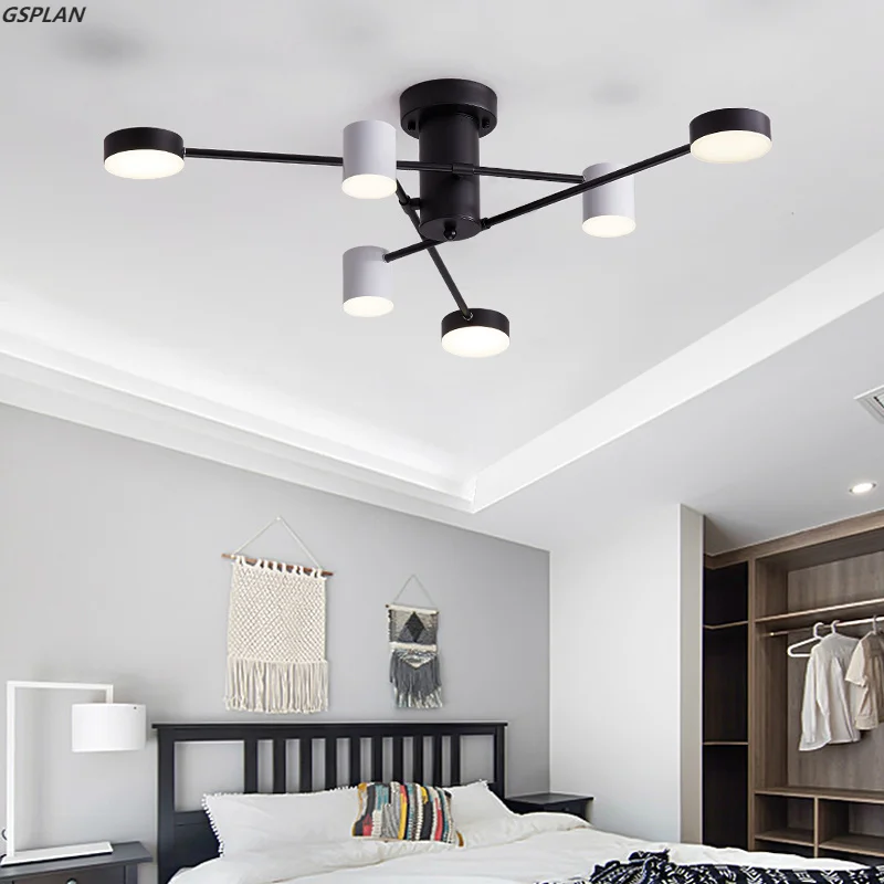 Modern Black Branch Chandelier Lamps Nordic LED Chandelier Lamps Are Used In Living Room, Bedroom, Dining Room And Kitchen