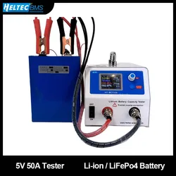 Heltec NiMH battery pack Maintenance instrument 50A 5V Charge/Discharge battery capacity tester for 18650/21700 Lipo/lifepo4