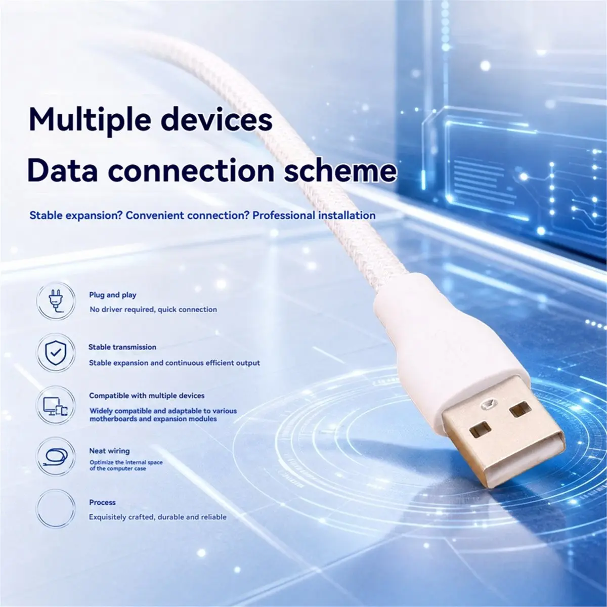 USB A Male to 9Pin Male Mainboard Extension Adapter Cable High Speed Data Transfer