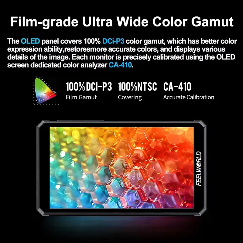 FEELWORLD PS6 5.5 Inch Camera Field Video Monitor OLED Vertical Horizontal Touch Screen 4K HDMI 1080x1920