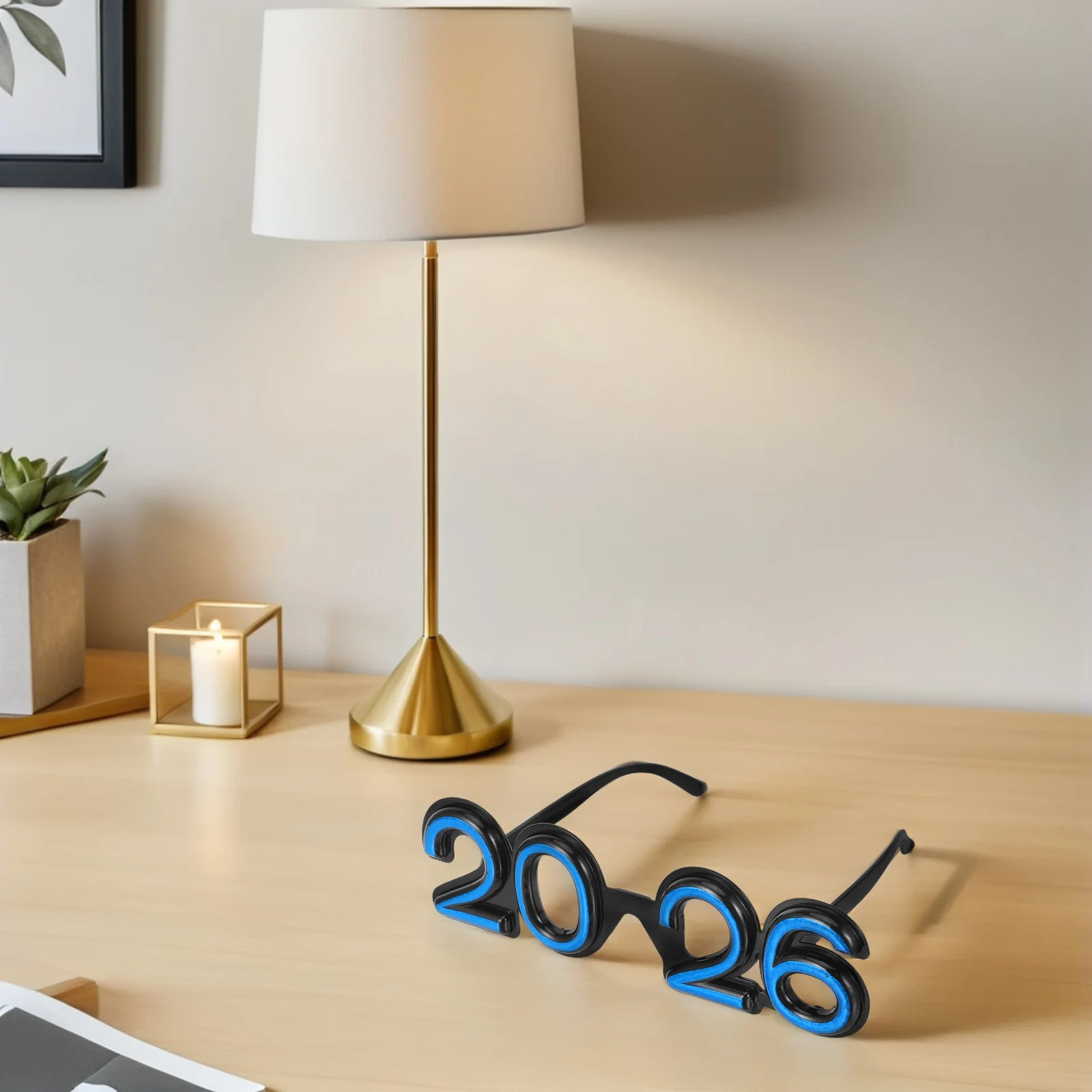 4Pcs 2026 New Year Glasses Lightweight Funny Number Eyewear New Years Eve Party Photo Booth Props End of Year Glasses