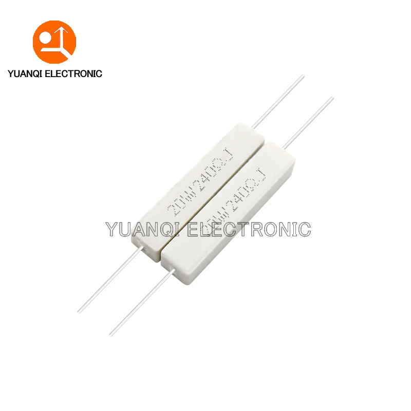 

2PCS 20W 5% Cement Resistor Power Resistance 0.1R-10K 0.47 1 1.5 2.2 2.5 3 4.7 5.1 6 10 22 24 33 47 100 1.8K 2.2K 4.7K ohm