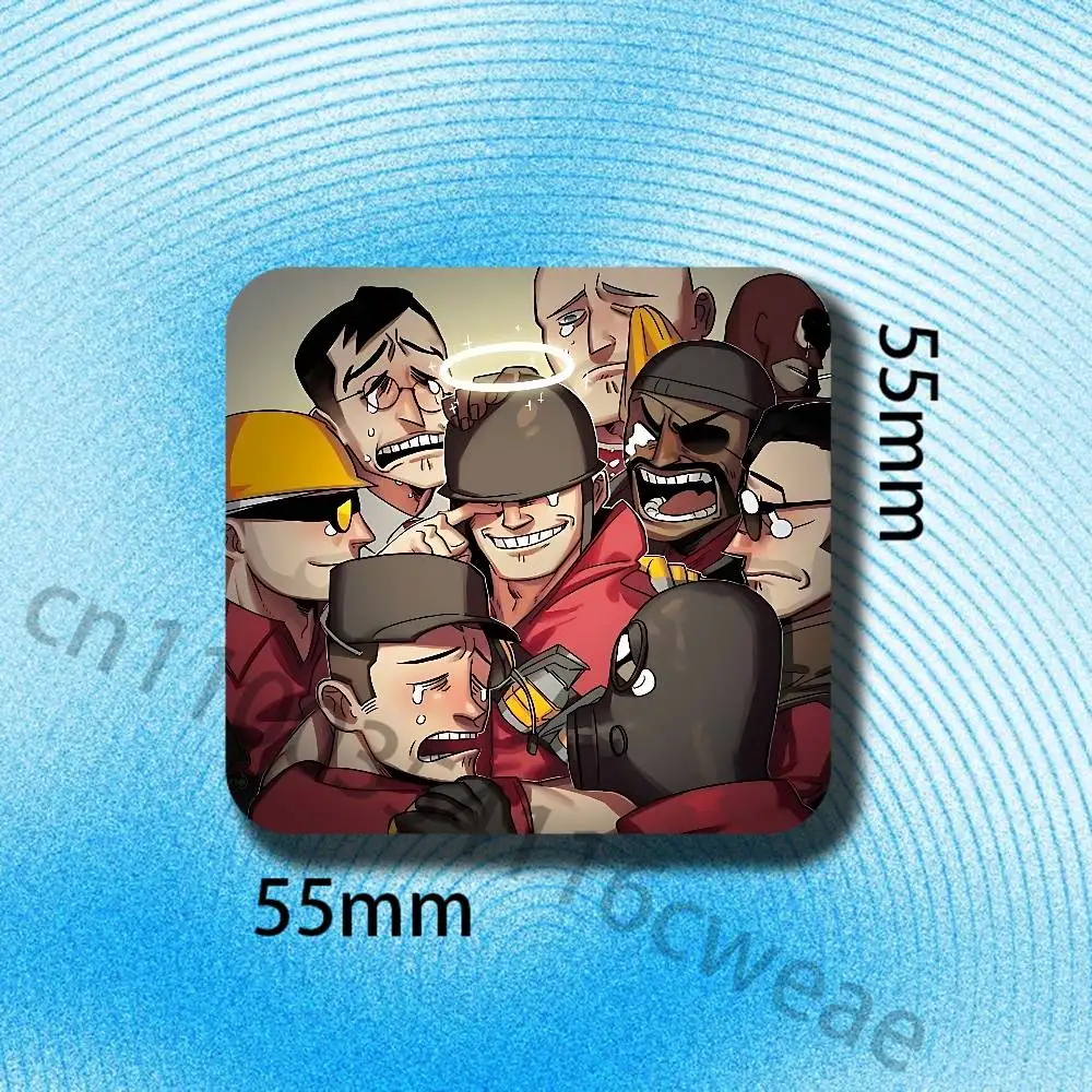 S-Scout Pyro Spy Sniper T-Team TF2 Fridge Magnets Refrigerator Card Kitchen Metal Icebox Cabinet Magnetic Cards
