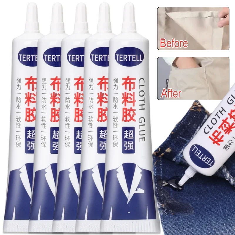 6/1PCS Multi-Purpose Leather Fabric Adhesive Diy Fabric Sewing Glue Quick-drying & Repair for Clothes Shoes Denim Faux Leather