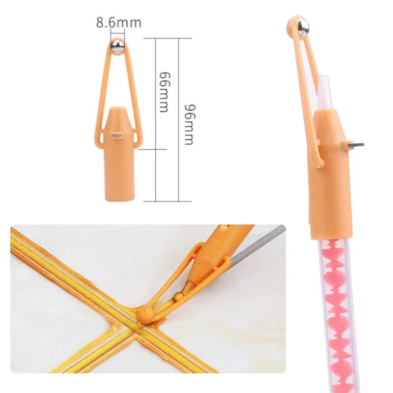 

10pcs Ceramic Tile Steel Ball Pressure Seam Tool with Locator floor tile Beauty seam grout glue Stitching DIY Construction Tools