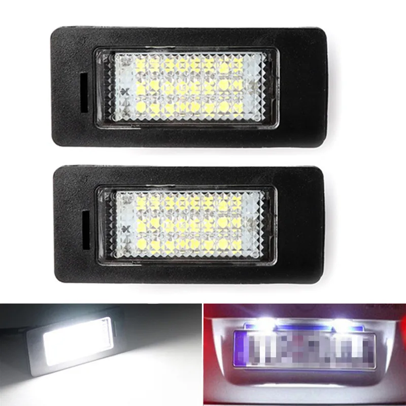 2x For BMW E39 E60 License Plate Light 6000k White No Error Led Number License Plate Lights For BMW E90 E91 E92 E61 E60 E70 E71