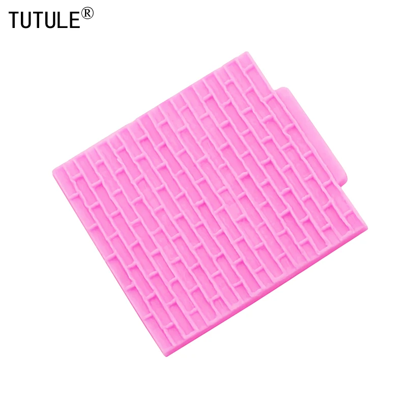 Castle brick texture lattice mat fondant cake decoration silicone mold Brick Embossed DIY shaker epoxy Flexible Polymer ClayMold