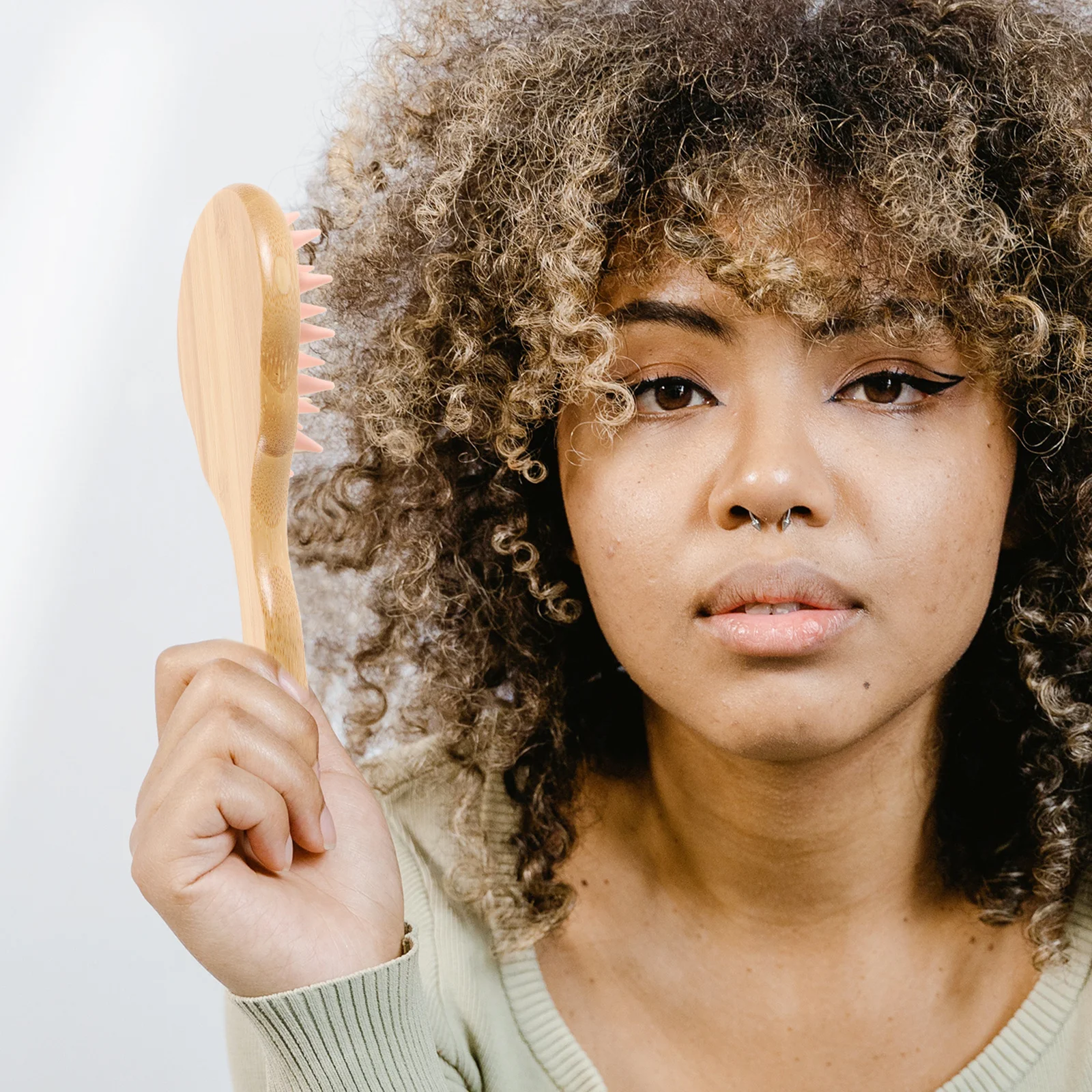 وفك تشابك فرشاة المجداف تدليك مشط النساء تصفيف الشعر المضادة للكسر طويل سميكة وصلات شعر قصيرة الباروكات #5