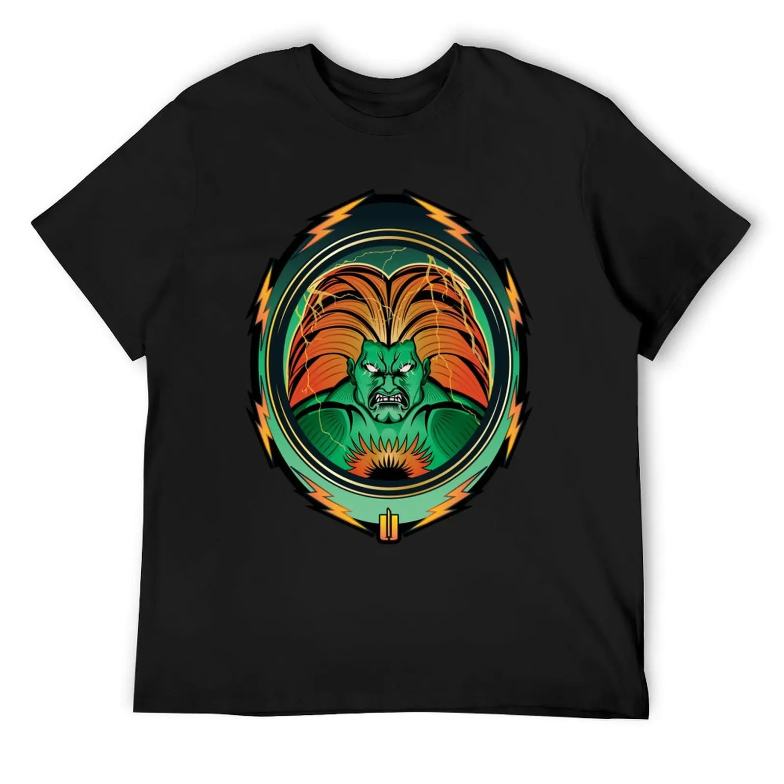 

Blanka - Master of Electricity T-Shirt kawaii clothes heavyweights man clothes mens t shirts top quality