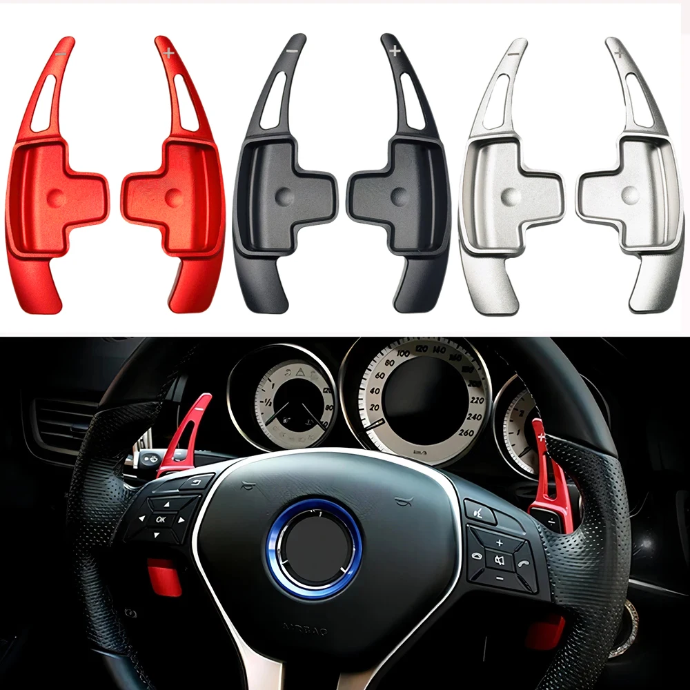 

Накладки-удлинители на подрулевые лепестки КПП DSG для Mercedes-Benz ML W166, GLK X205, SLK, CLA, GLA, CLS C218, X218 – Стайлинг