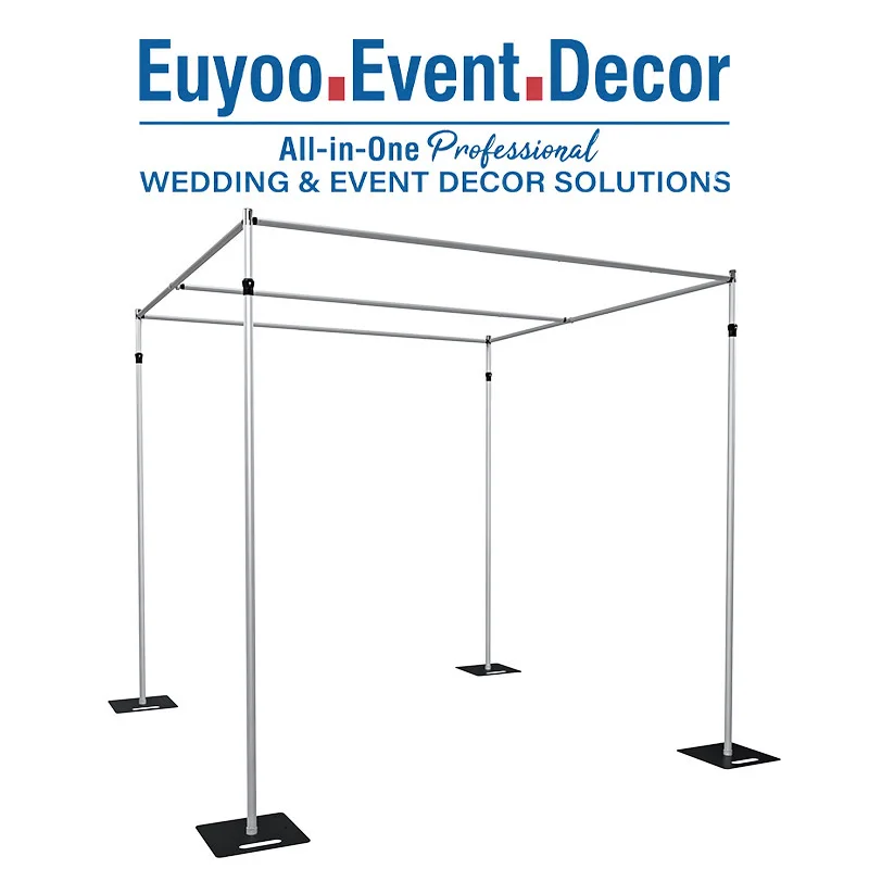 Curtain Curtain Rack Wedding Balloon Flower Gate Square Telescopic Rod Rack Hotel Gauze Background Rack