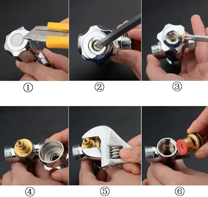 

Универсальный латунный керамический дисковый картридж, замена крана для смесителя для ванной комнаты, внутренний клапан по часовой стрелке или вращение по часовой стрелке