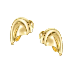 Punk Vintage Half Ear Contour Metal Ear Clip Exaggerate Stud Earrings For Women girls Ear Bones Clip Fashion Earring Jewelry