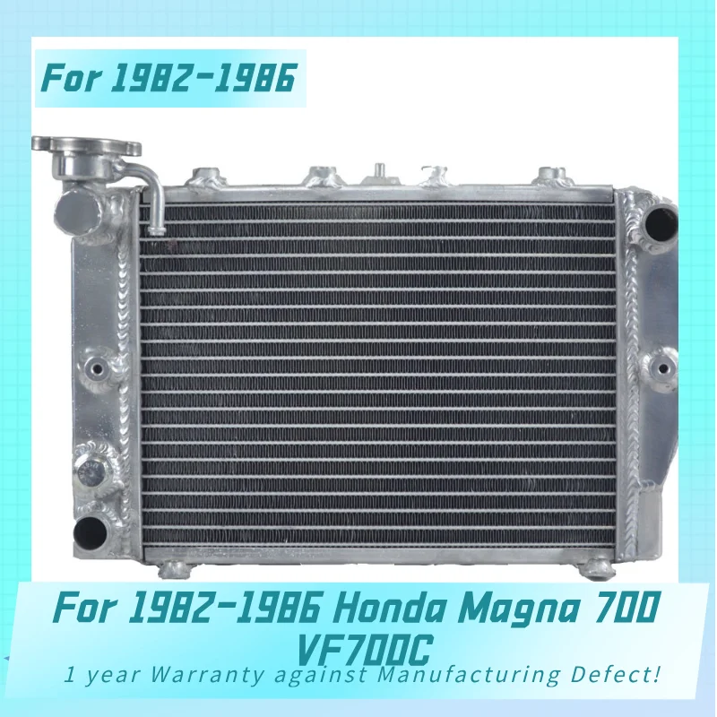 New Aluminum Radiator For 1982-1986 Honda Magna 700 VF700C Cooler Cooling Coolant 1982 1983 1984 1985 1986