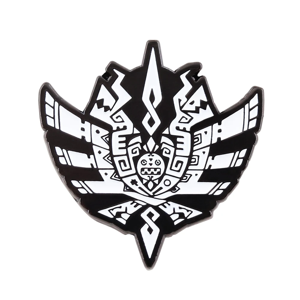 MH4 الوحش هنتر-4 شارة شعار آر بي جي بروش خمر المعادن المينا دبوس ألعاب هدية جمع الهدايا التذكارية #1