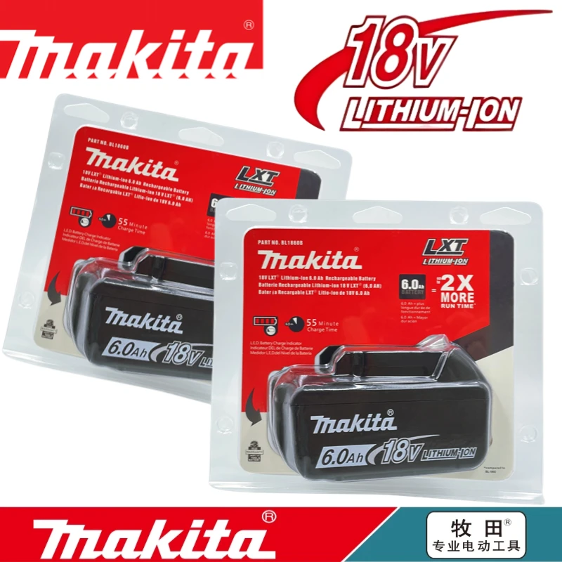 

Original Makita 18V Battery 6Ah, Reliable Batterie Makita 18V, Extended Runtime, for Cordless Power Tools