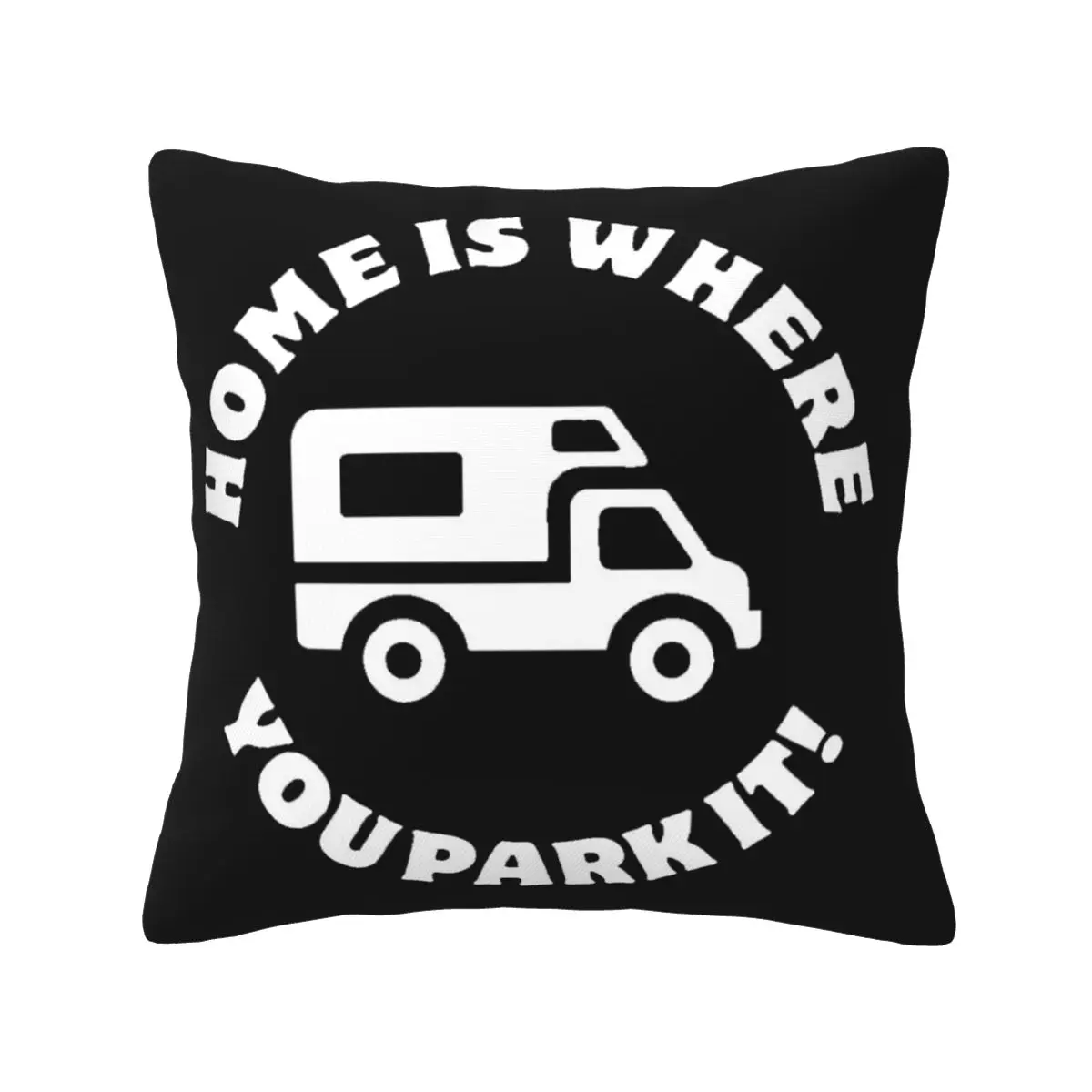 HOME IS WHERE YOUPARKIT! Not Deformed Comfort Skin-Friendly Cozy Decorative Pillow Enjoy Coziness Anti-Pilling Car Pillow Soft