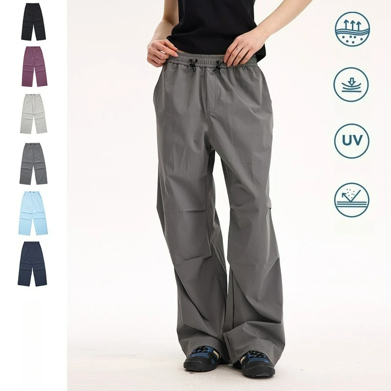 

UNF Lightweight Waterproof Unisex Loose Cargo Trousers for Outdoor Hiking, Climbing & Mountaineering with UV Protection