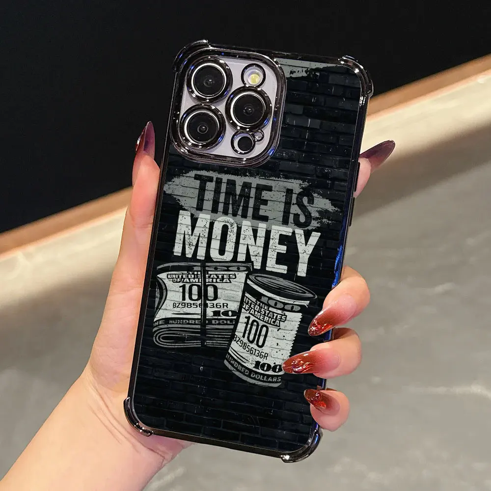 Dollar Time is Money Case For Samsung Galaxy A57 A37 A07 A17 A56 A55 A54 A52 A53 A36 A34 A35 A33 A73 A26 A25 A16 A06 Phone Cover