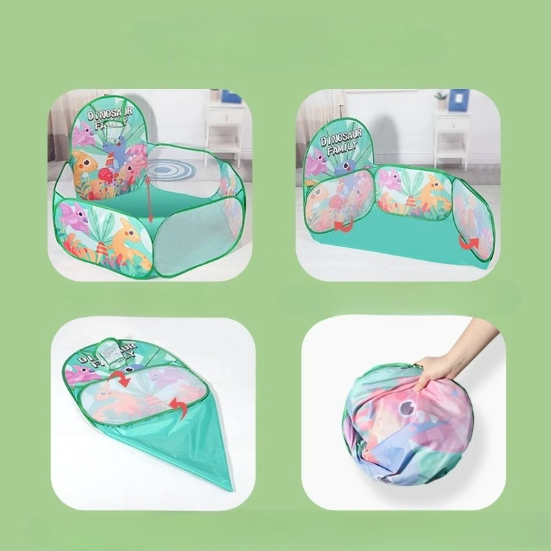 Dobrável playhouse interior crianças bebê casa tenda gabinete pode ser armazenado bola colorida pequena jarro piscina de brinquedos