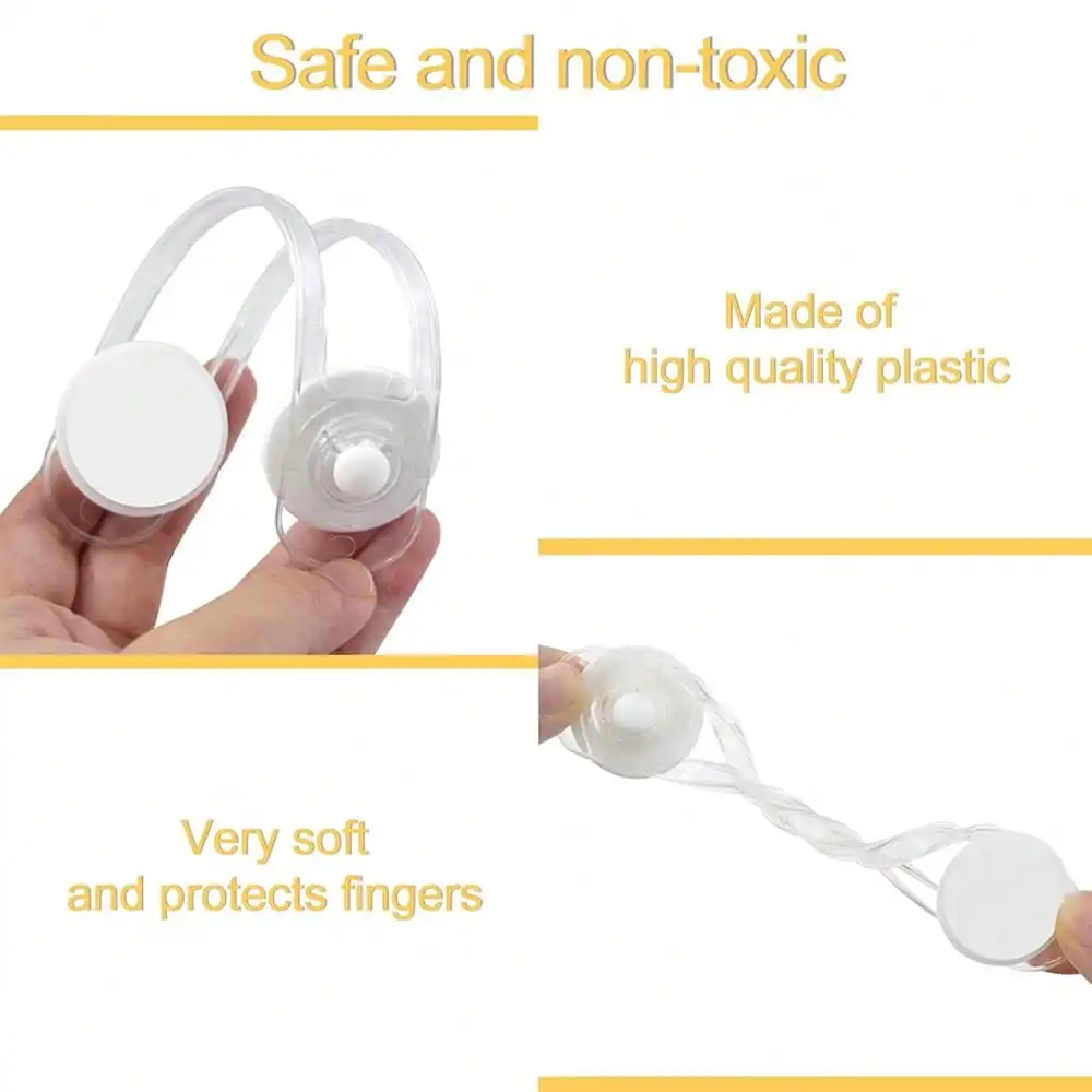 5 قطع قفل أمان للأطفال، قفل ثلاجة لدرج الأطفال متعدد الوظائف، قفل أمان بحزام ناعم مضاد للفتح