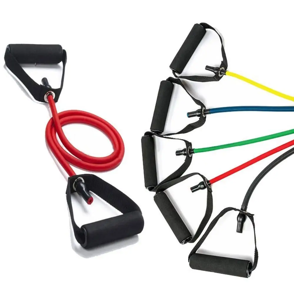 

5 Levels Resistance Pull Rope Elastic Multifunctional Yoga Pull Rope Portable with Handles Fitness Resistance Rope