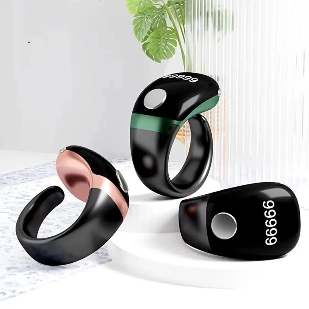 

Removable Point Marker Digital Tally Counter Touch Control Type-C Charging Smart Ring Counter Three-speed Adjustable