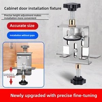 Thickened Cabinet Door Installation Positioner Aluminium Alloy Easily Adjustable Mounting Jig Save Time And Effort Convenient