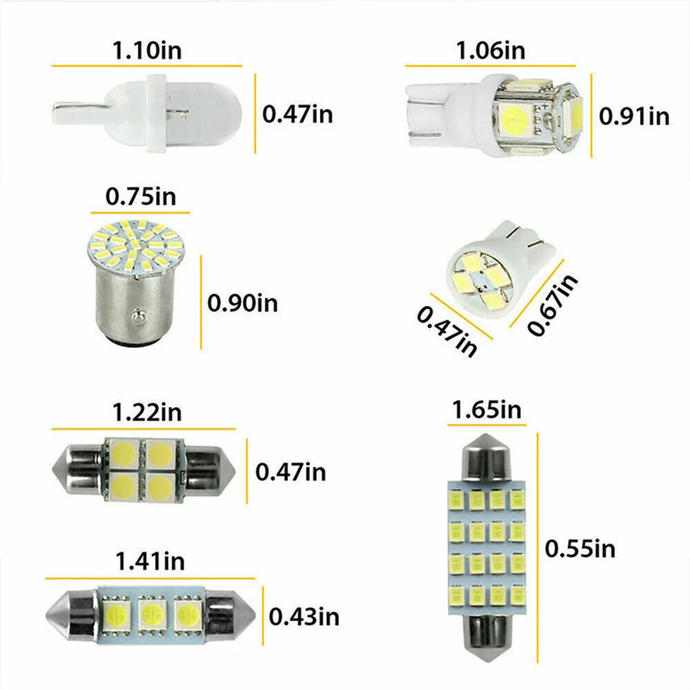 42 قطعة LED مجموعة لمبة السيارة 31 مللي متر 36 مللي متر 41 مللي متر T10 1157 سيارة Led لمبات للخريطة الداخلية أضواء قبة لوحة ترخيص أضواء المجاملة