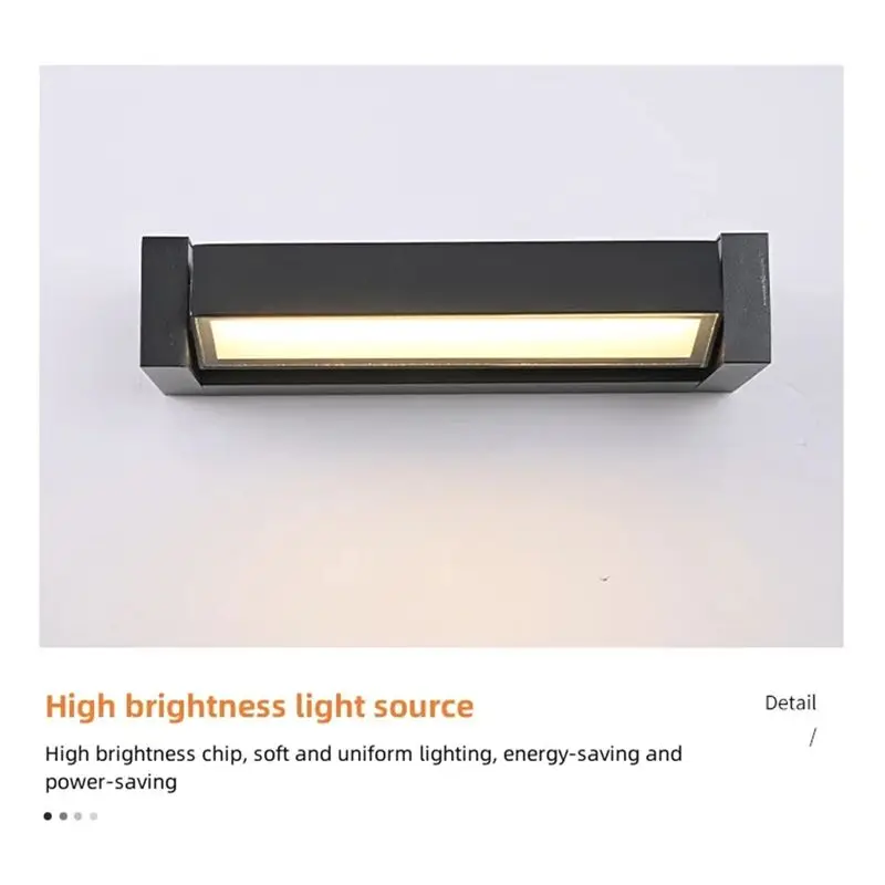 Aug. Aluminum Exterior Wall Lamp, Adjustable Angle Waterproof Outdoor For Garden Decoration Wall Lighting, Simple Design