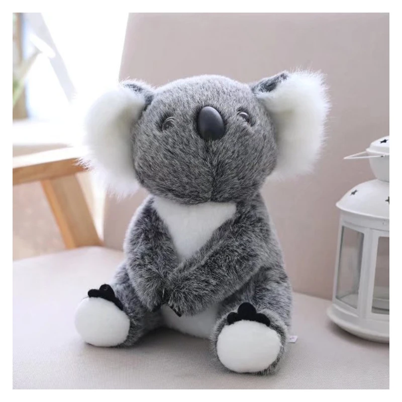 슈퍼 귀여운 작은 코알라 곰 플러시 장난감 박제 동물 모험 코알라 인형 어린이를위한 생일 크리스마스 선물 어린이