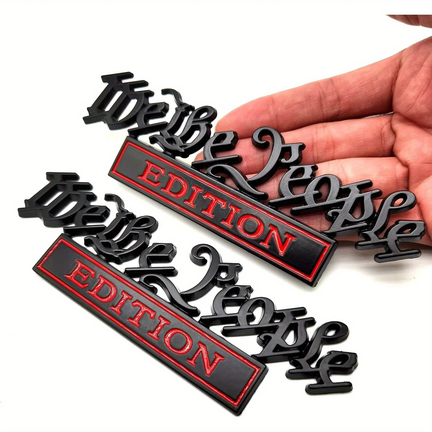 

Our People's Edition 3D All Metal Car Logo Sticker Label Car Decoration
