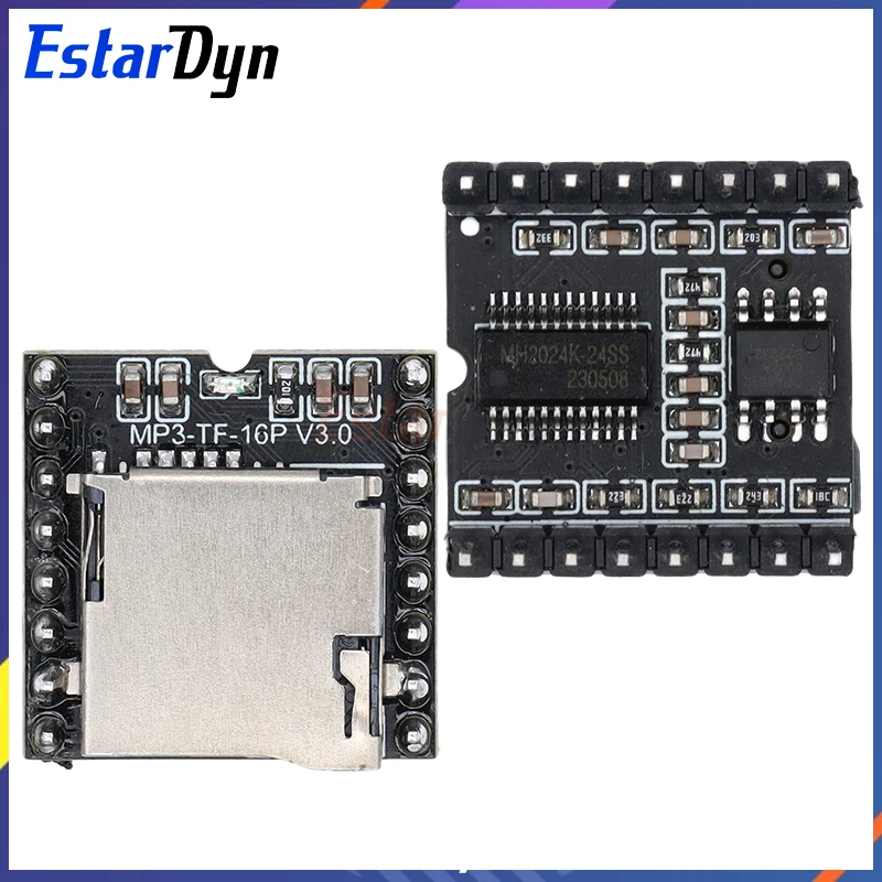 Estardyn DFPlayer Mini MP3 Player Module V3.0 16P TF Card U Disk DF Player Audio Voice Module Board