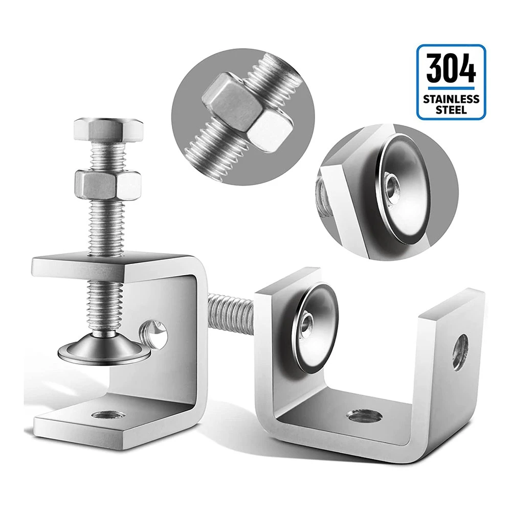 AC88-C Clamp Mini Clamp 1 Inch Heavy Duty Metal U Clamps With Stable Wide Jaw Opening For Mounting Metal Working Woodworking