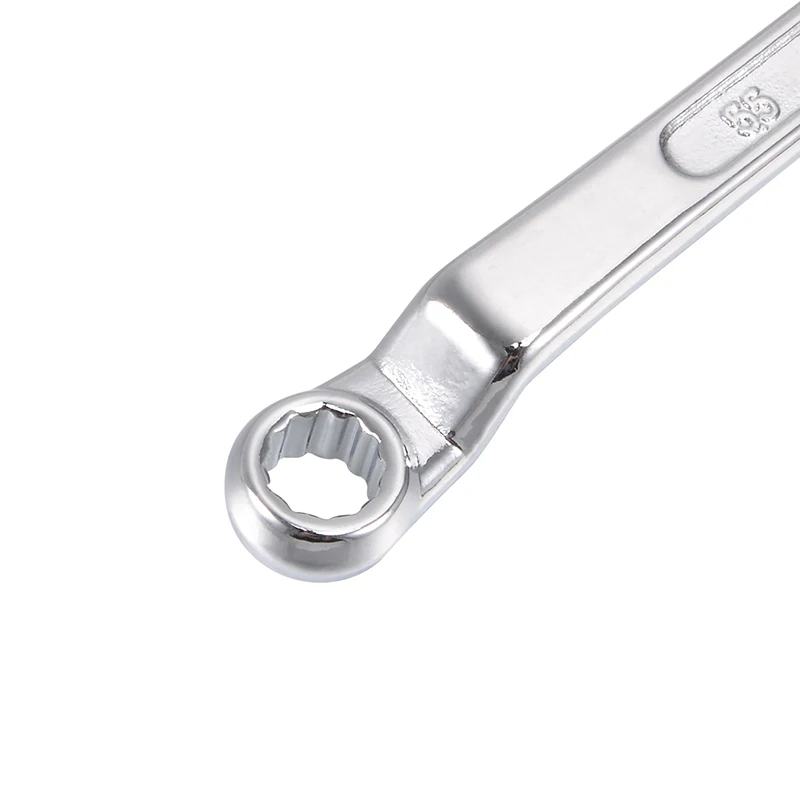 1pc 5.5mm-27mm Metric 12 Point Offset Ring Spanner Double Box End Dual Head Wrench Chrome Plated Cr-V Workshop Tool Hand Tools