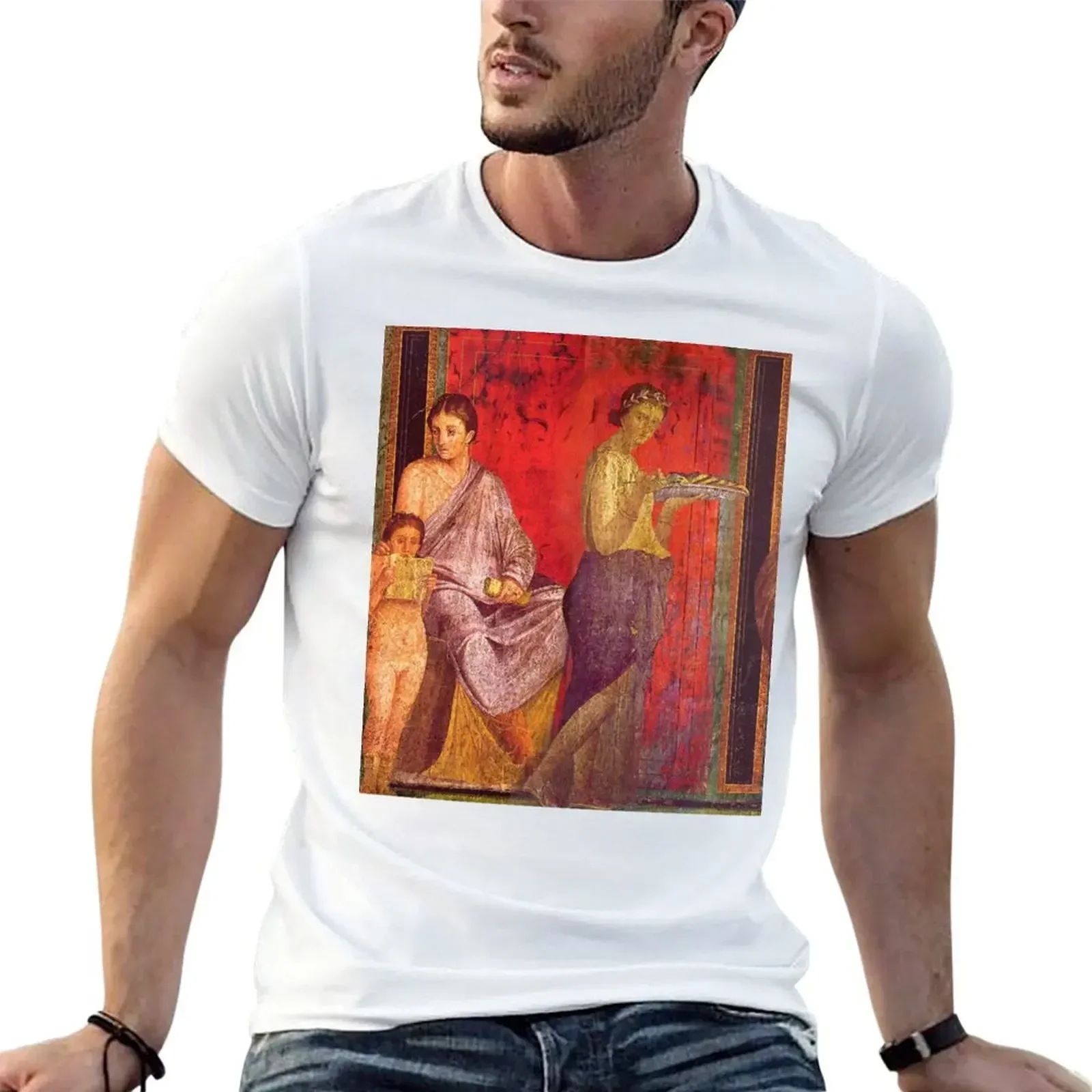 Fresco of the Villa of the Mysteries T-Shirt street wear graphic t shirt vintage anime mens graphic t-shirts hip hop