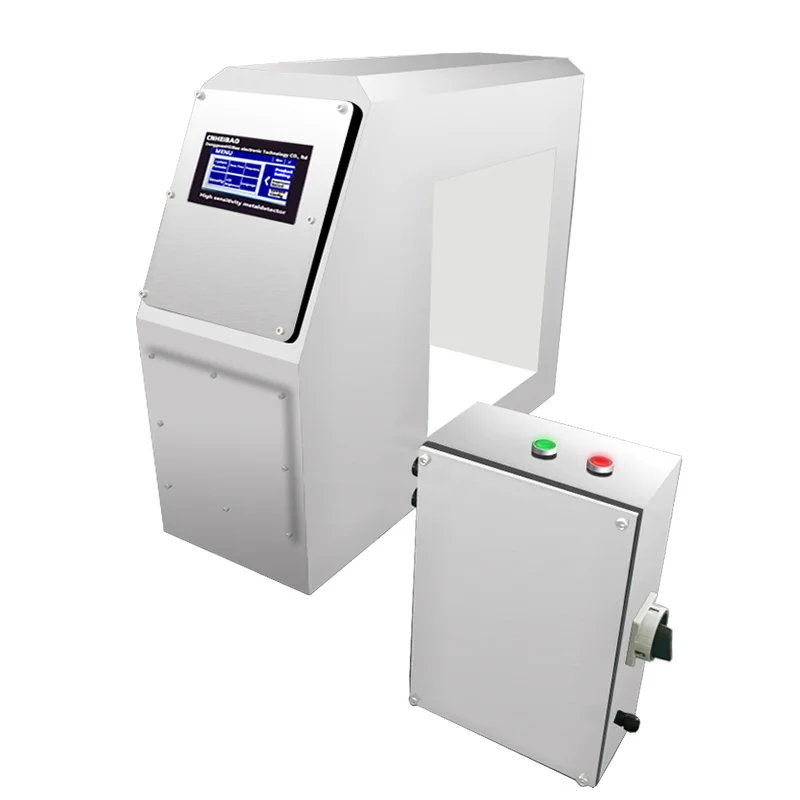 Hochpräziser LCD-Touchscreen-Metalldetektor, Tunnel-Split-Metalldetektor, automatische Lernfunktion