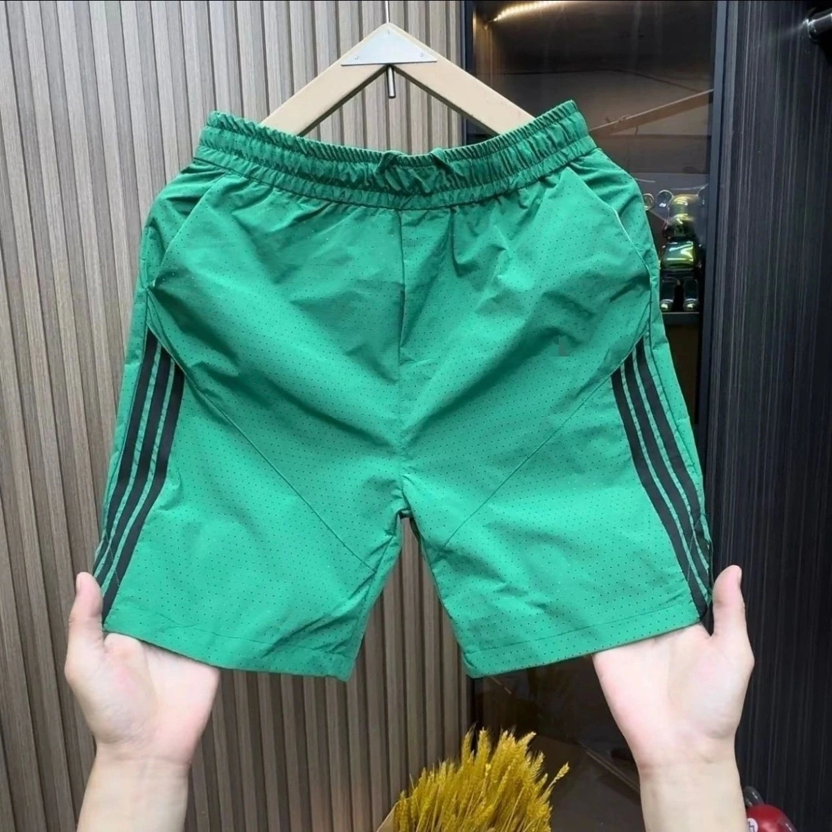 Summer shorts for men, thin, loose, casual cropped pants, trendy, fast drying, sports versatile beach pants