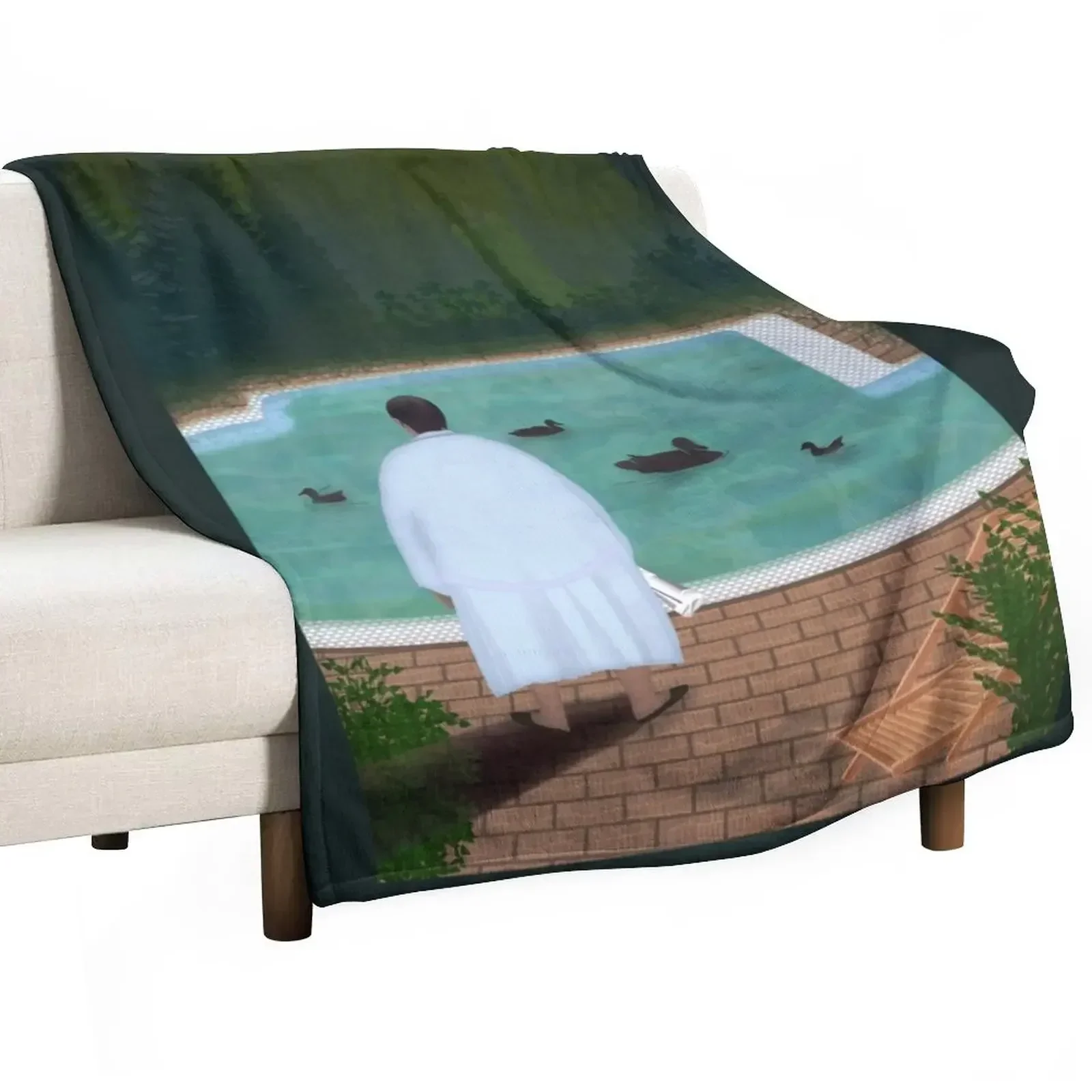 

Him, with those ducks... Throw Blanket Decorative Beds Stuffeds Blankets