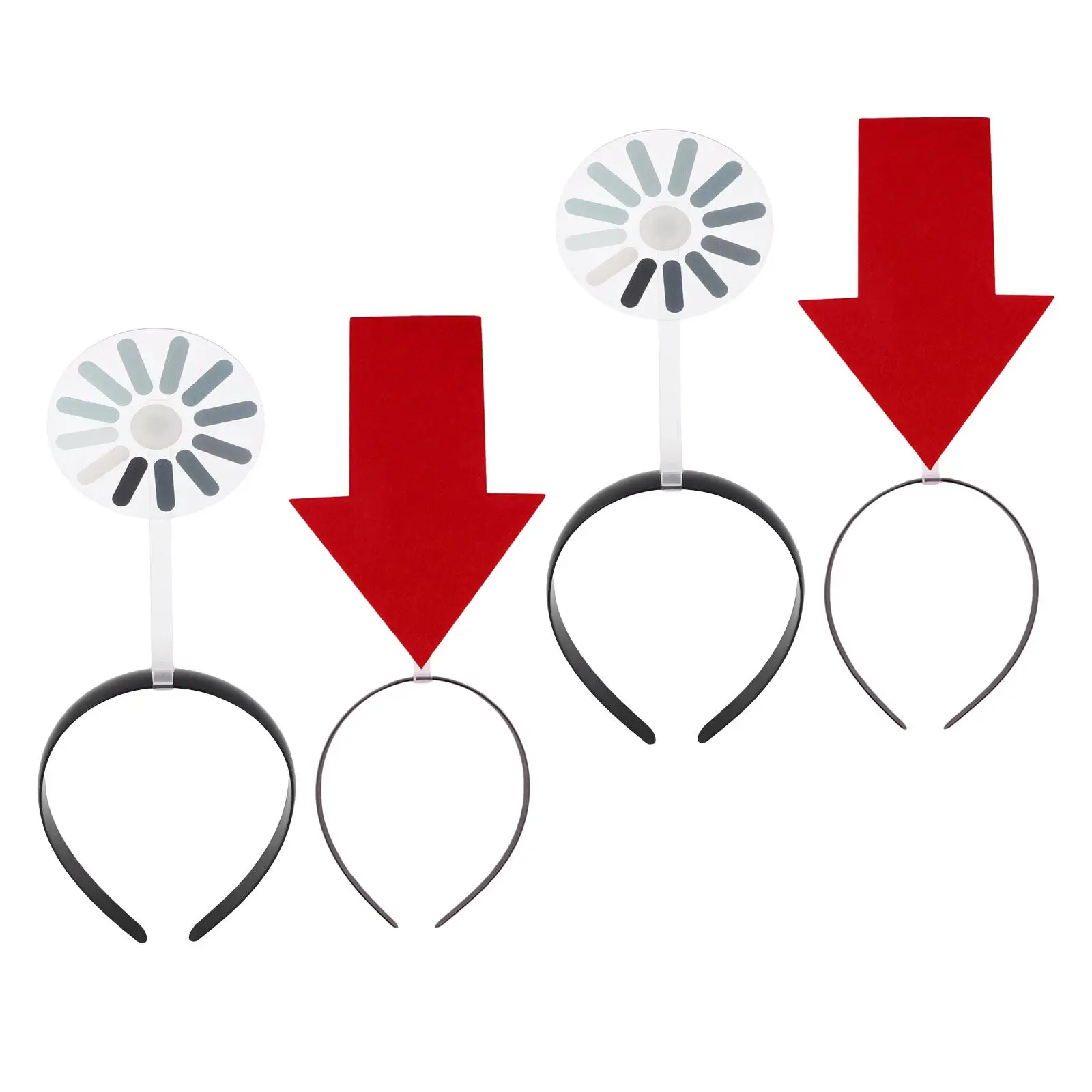 

4Pcs Loading Brain Arrow Headband Novelty Funny Party Festival Christmas Halloween Birthday Bachelorette Accessories Lightweight