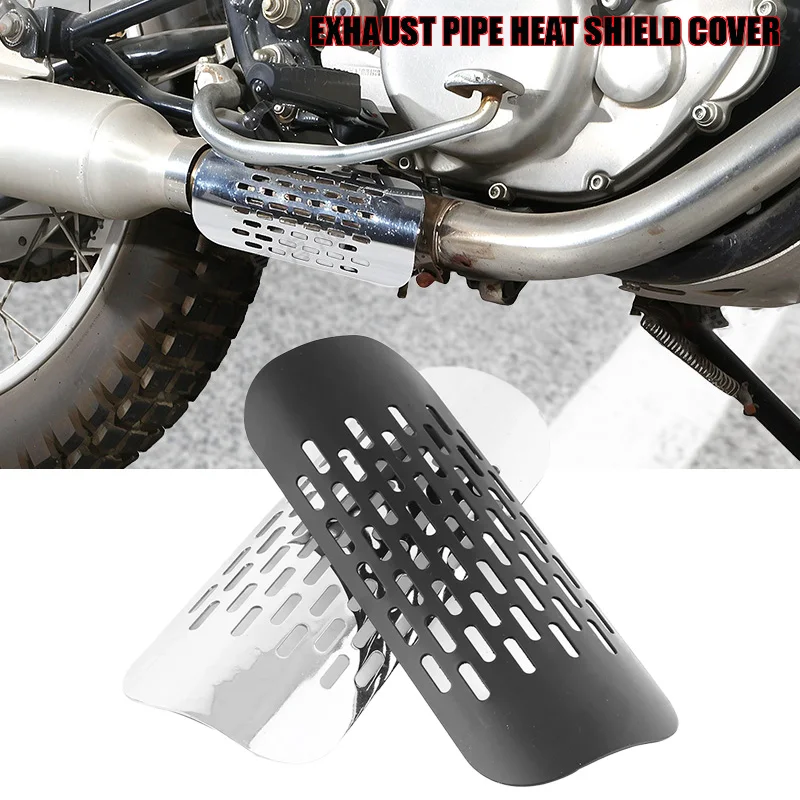 For Harley Davidson Cruiser Prince  Iron Horse 400 Universal Motorcycle Exhaust Pipe Heat Shield Cover Muffler Protector Guard