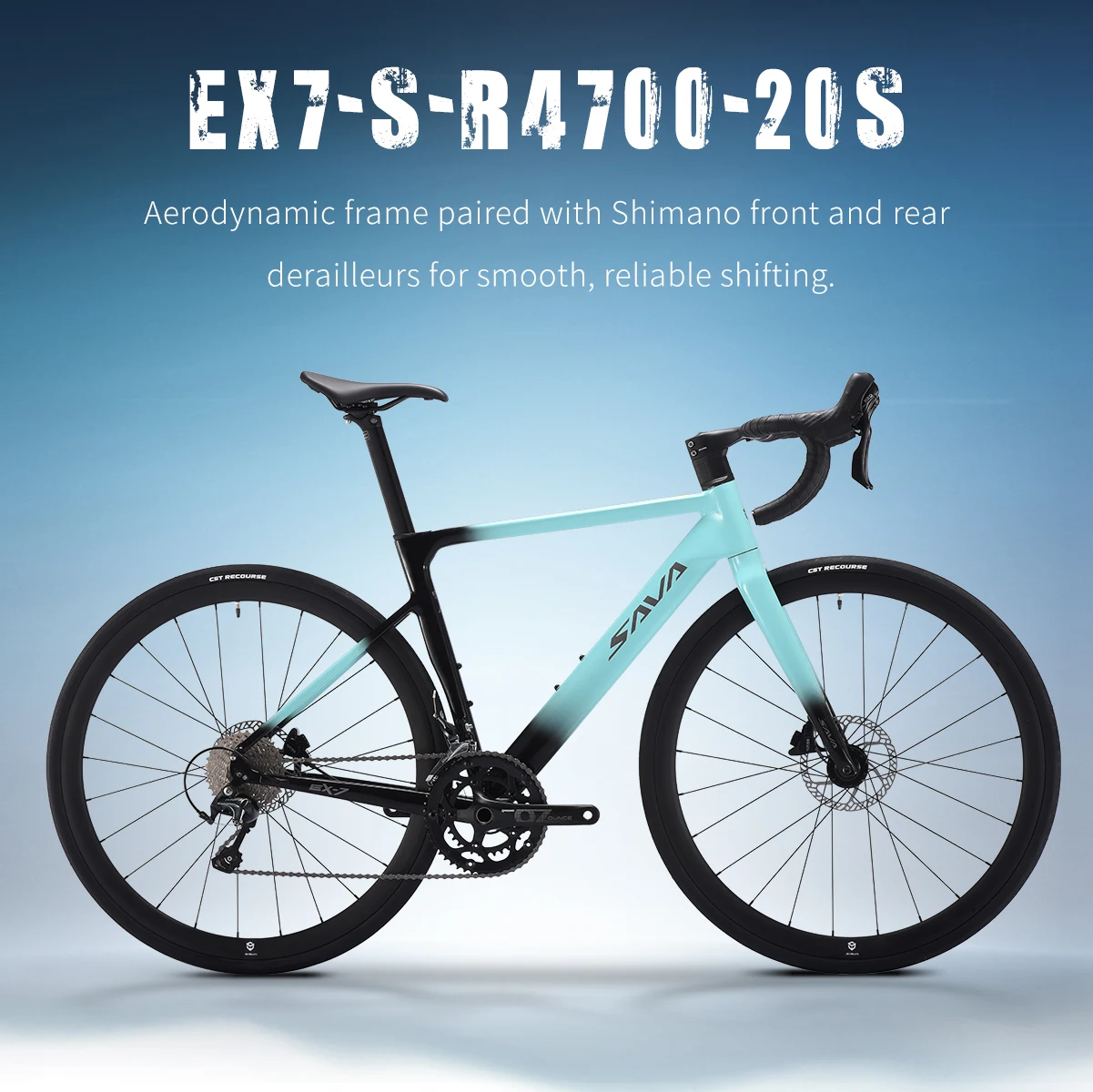 Affordable Aluminum Road Bike SAVA 2026 New Model EX-7 20speed with SHIMAN0 TIAGRA R4700 Groupset 10.6KG Road Bike