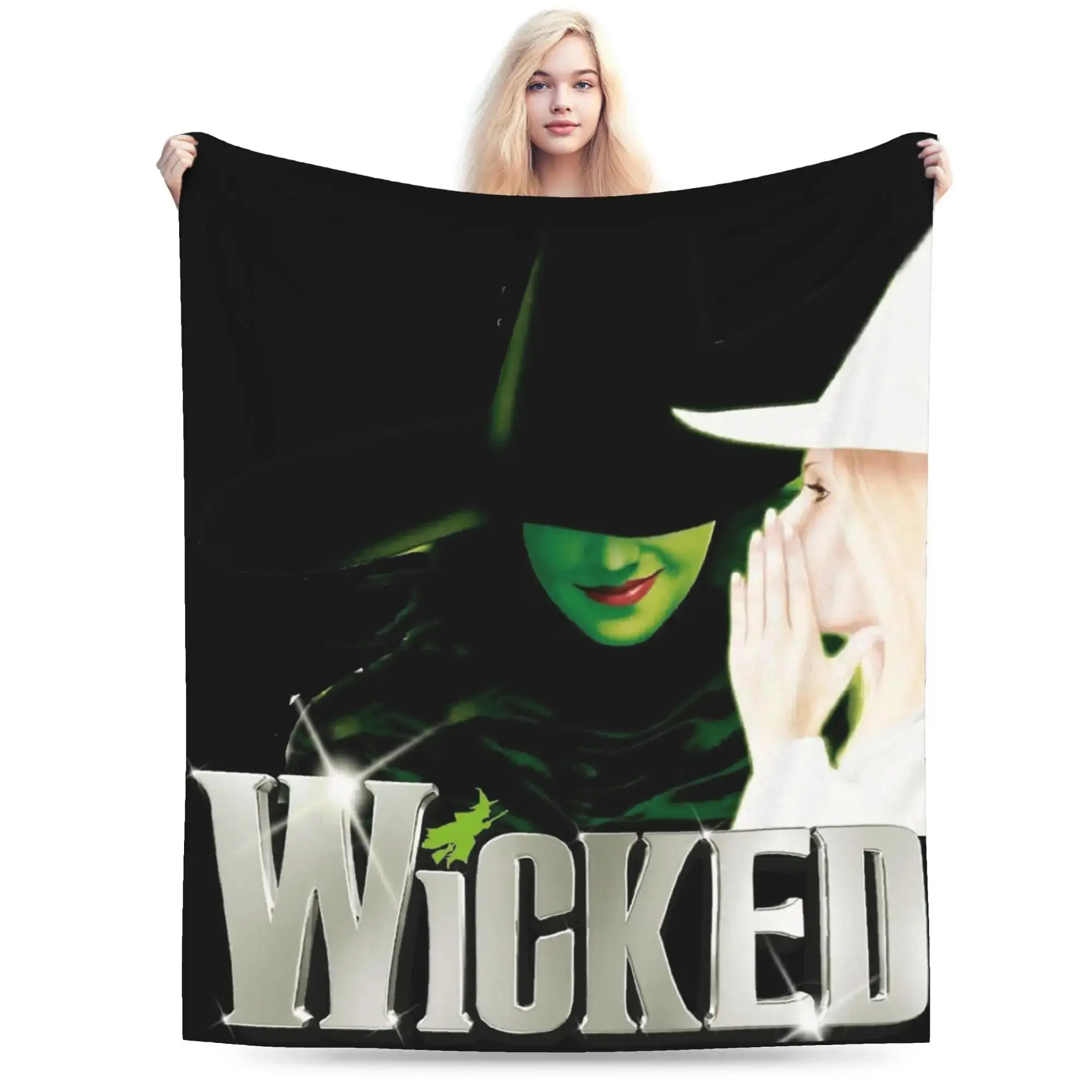 

Плед Wicked For Good Wicked the Musical, супертеплый качественный плед для весны, для детей, мальчиков и девочек, покрывало для гостиной